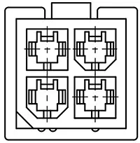Molex Mini-Fit Power Cable Assembly Drawing